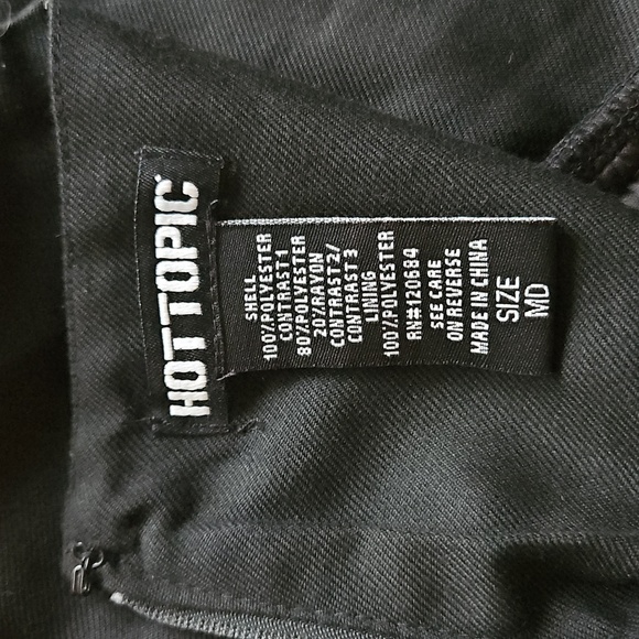 Hot Topic Red Black Lace-Up Mini Skirt Size M - Picture 8 of 14